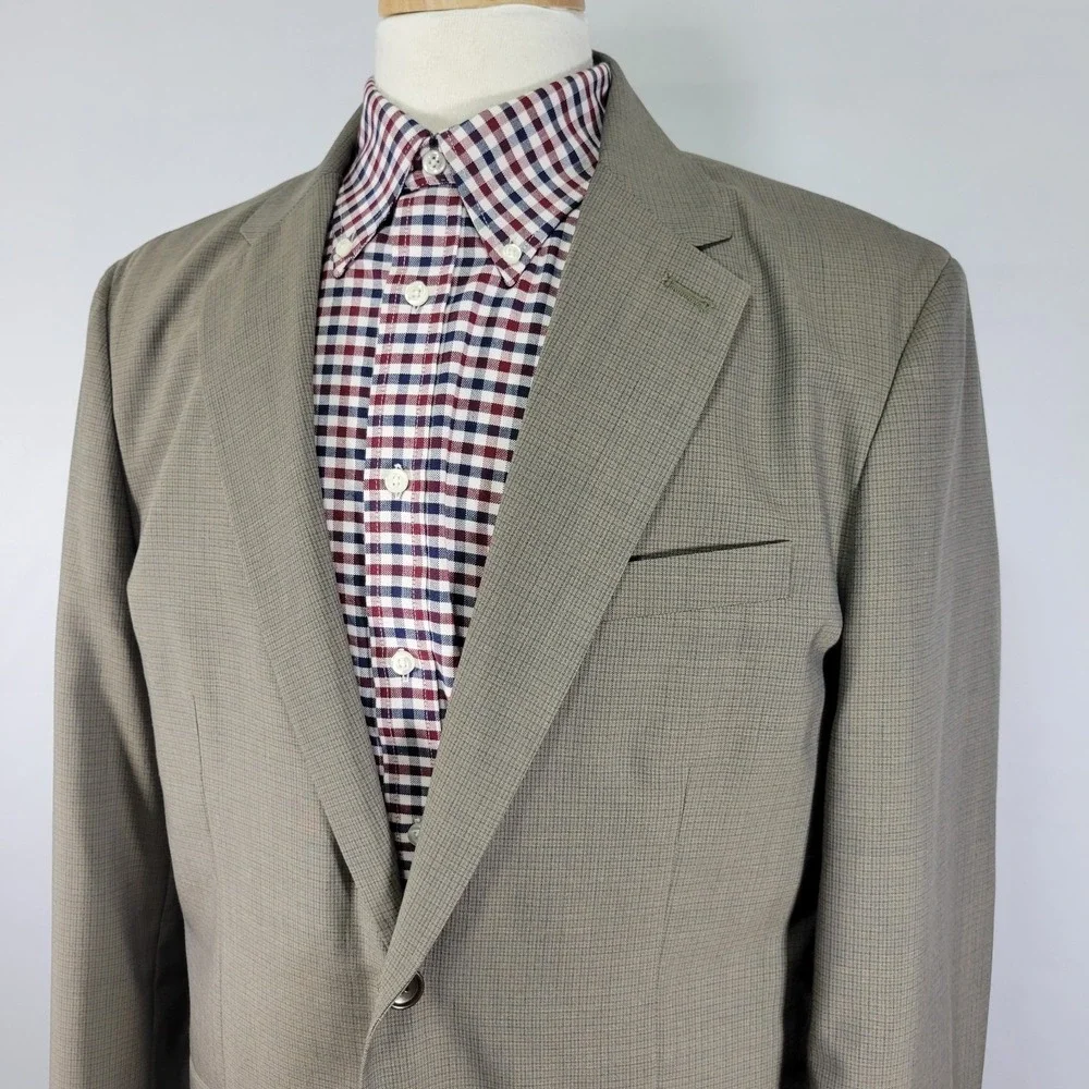 Banana‎ Republic Men's Sport Coat Jacket Two Button Olive Brown Light Weight 44L